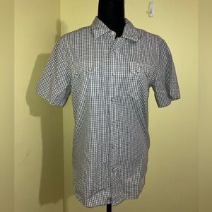 Tecovas pearl snap western shirt short sleeve sz S small men women rockabilly